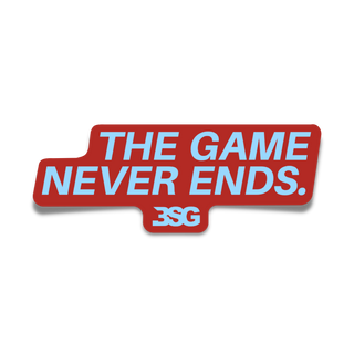 The Game Never Ends Sticker